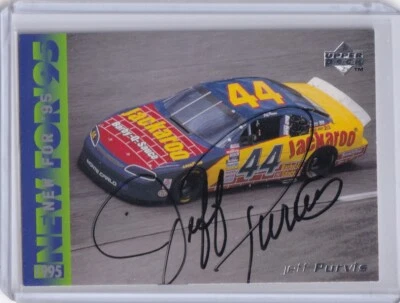 NEW FOR'95 - 1995 UPPER DECK **  JEFF PURVIS #293 ** Auto/Sign - Image 1 of 2