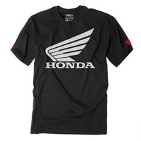Factory Effex Licensed Honda Big Wing T-Shirt Black Youth Size S-XL
