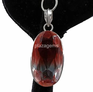 Bi-Color Wonderful Ametrine 82 Ct Oval Cut Pendent With Free Silver Chain 4SUT - Picture 1 of 6