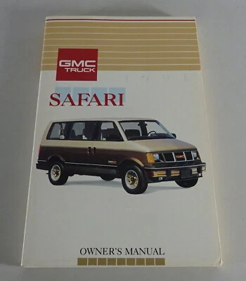 Manuale Dell'Owner / Manuale GMC Safari Anno 1991 - Immagine 1 di 2
