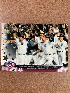 2010 Topps Opening Day Superstar Celebrations New York Yankees Team #SC3 - Picture 1 of 2