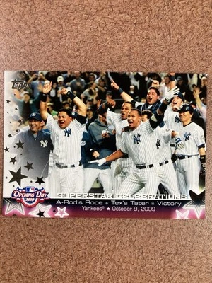 2010 Topps Opening Day Superstar Celebrations New York Yankees Team #SC3 - Image 1 of 2