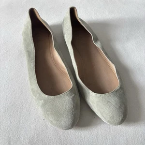 MADEWELL Sidewalk Skimmer Gray Suede Size 8 US Ballet Flats Style - Picture 1 of 6