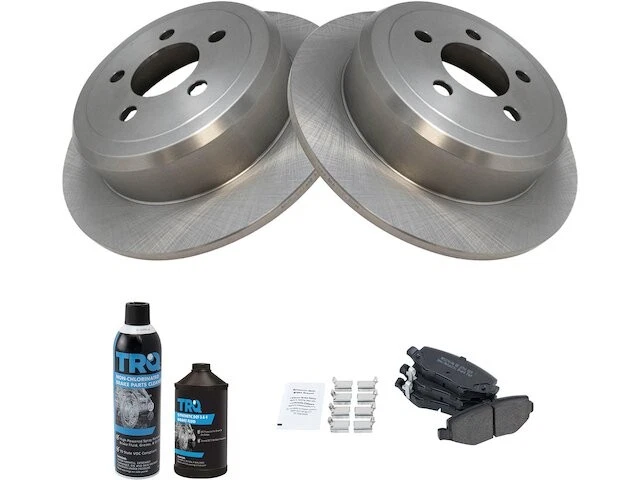 Pastilha de freio traseira e kit de rotor para 2007-2017 Jeep Wrangler 2008 2009 2010 JW752PX - Imagem 1 de 1