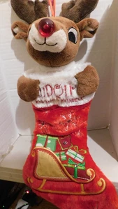 RUDOLPH DAS ROTNASIGE RENTIER MUSIKALISCHER STRUMPF LEUCHTET - Bild 1 von 4