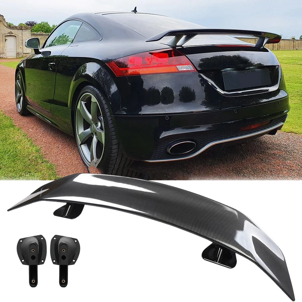 46" Rear Trunk Spoiler Lip Wing Racing Carbon Fiber For Audi TT RS TTS Foto 1 de 4