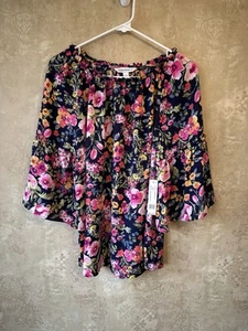 NWT Women’s Top By Counterparts Size Large Floral - Picture 1 of 13