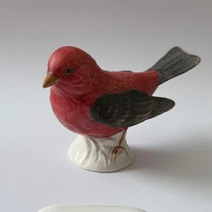 Vintage Goebel Vogel Figur Scarlet Tanager - Bild 1 von 7