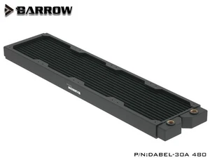 Barrow Dabel-A Series 480mm Slim Line Copper Radiator - Black Dabel-30a 480 - Picture 1 of 3