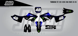 MONSTER Decal Graphic Sticker Kit for Yamaha YZ 125X 2022 - 2025 - Picture 1 of 1