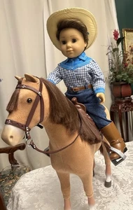 American Girl Doll Logan On Horse - Picture 1 of 12