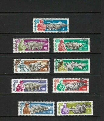 ''ANIMAL KINGDOM DOMESTIC''- ANNIV INDEPENDENC      1961 MONGOLIA.- (9) - Image 1 of 2