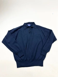 Vintage Pendleton Sweater Mens XL Blue Pure Virgin Wool Long Sleeve Pullover - Picture 1 of 9