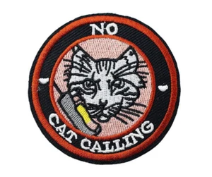 No Cat Calling Frauenrechte Feminist Girl Power 2,6" Bügelbild gestickter Aufnäher - Bild 1 von 2