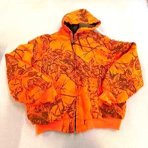 Vtg WALLS Men’s Large-Tall Blizzard-Pruf Made in USA Hooded Camo Jacket  [C7] - Picture 1 of 7