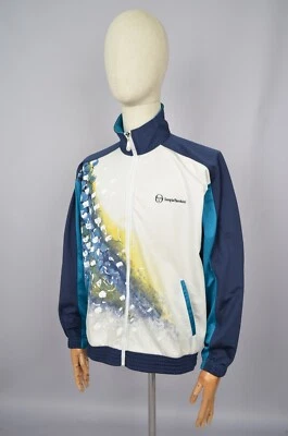 Mens Sergio Tacchini Track Top Jacket Full Zip Size L Tennis Vintage 90s - Image 1 of 4