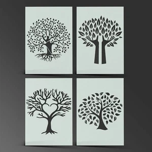 Tree of Life Stencil Shabby Chic Mylar Sheet Paint Wall Art Kid190 Micron - Picture 1 of 13