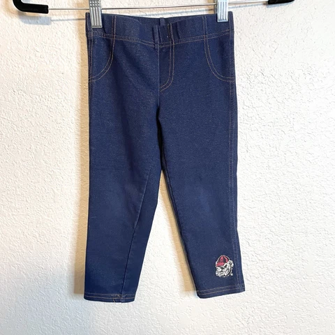Colloseum 4T UGA GEORGIA Bulldogs Toddler Faux Denim Leggings Cover