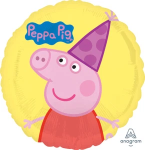Peppa Pig Party Supplies 18 inch Mylar Foil Helium Capable Balloon - Picture 1 of 1