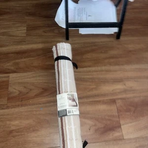 2' x 3' Scatter Stripe Accent Rug Cream/Brown - Hearth & Hand with Magnolia NIB! - Picture 1 of 2