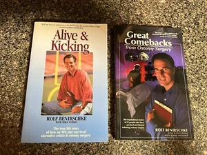 Alive & Kicking and Great Comebacks - 2 book lot By Rolf Benirschke - Imagen 1 de 2