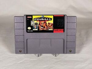 Super Pinball: Behind the Mask Super 1994 Nintendo SNES Cleaned & Tested