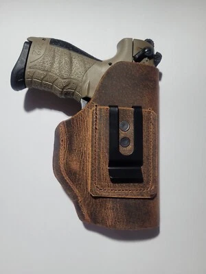 IWB Holster Fits Walther P22 Brown Leather - Image 1 of 4