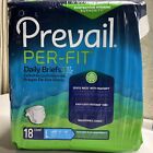 18 Pack Prevail Per-Fit Daily Briefs Adult Diapers Large 45" - 58" Maximum Plus