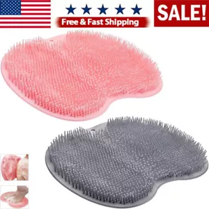 Tappetino massaggiatore silicone esfoliante scrubber schiena piedi pulizia bagno doccia US - Foto 1 di 10