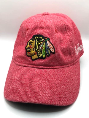 NEW Women's Chicago Blackhawks NHL Authentic Adidas Red Hat Cap Hockey One Size - Image 1 of 4