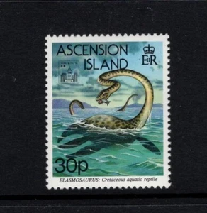 Ascensión 1994 Creteous Elasmosaurus Acuático Marino Reptil Comiendo SG 622 MNH - Imagen 1 de 1
