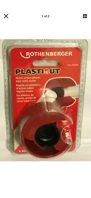 ROTHENBERGER PLASTICUT Plastic Pipe Tube Cutter 3/4" & 1" 59090 New Sealed - Image 1 of 2