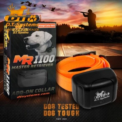 DT Systems MR 1100 Add-On Collar Dog Receiver Orange Strap MAXX-Range 360° - Image 1 of 4