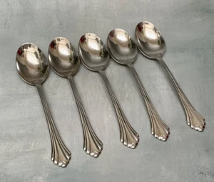 5 Oneida BANCROFT Suppe/Platz Löffel Edelstahl USA 6 7/8" - Bild 1 von 3