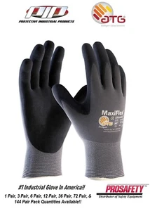 34-874 MaxiFlex Nitrile Grip Construction Landscaping Industrial PPE WORK GLOVES - Picture 1 of 10