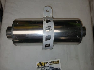 Honda Flat Tip 28mm ID Muffler 9.75" Length XR50 CRF50 Pit Bikes - Imagen 1 de 4