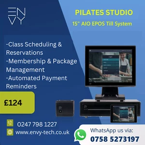 15" All-in-one EPOS Touchscreen POS Till System For Pilates Studios - Picture 1 of 13