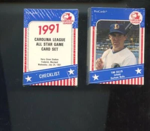 Juego completo de tarjetas de béisbol ProCards Carolina League All Star 1991 de fábrica - Imagen 1 de 1