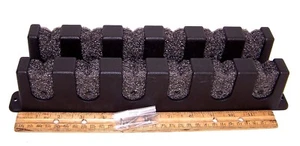 FISHING ROD RACK 6 ROD HORIZONAL HOLDER AA54065-H W/SS MOUNTING SCREWS - Picture 1 of 2