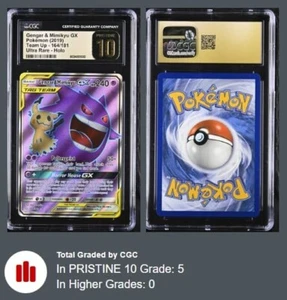 Gengar & Mimikyu Tag Team GX Team Up Full Art 164/181 CGC PRISTINE 10 - Bild 1 von 3