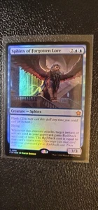 Magic The Gathering Sphinx of Forgotten Lore FOIL 0051 NM Foundations FDN Magic - Imagen 1 de 2