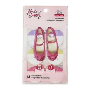 Etiquetas de zapatos para niñas Mabel's Write Away aptas para ropa impermeables paquete de 12 - Imagen 1 de 7