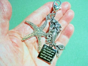 3 3/4" "Love" Strass Meerjungfrau, Seestern, "I love you..." Herz Handtasche Glitzer - Bild 1 von 10