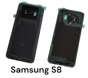 Tapa de batería original Samsung Galaxy S8/g950 tapa trasera negra - Imagen 1 de 1