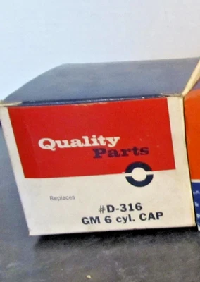 Vintage NOS Auto Parts / Distributor Cap D-316 Quality Parts Cap - Image 1 of 2