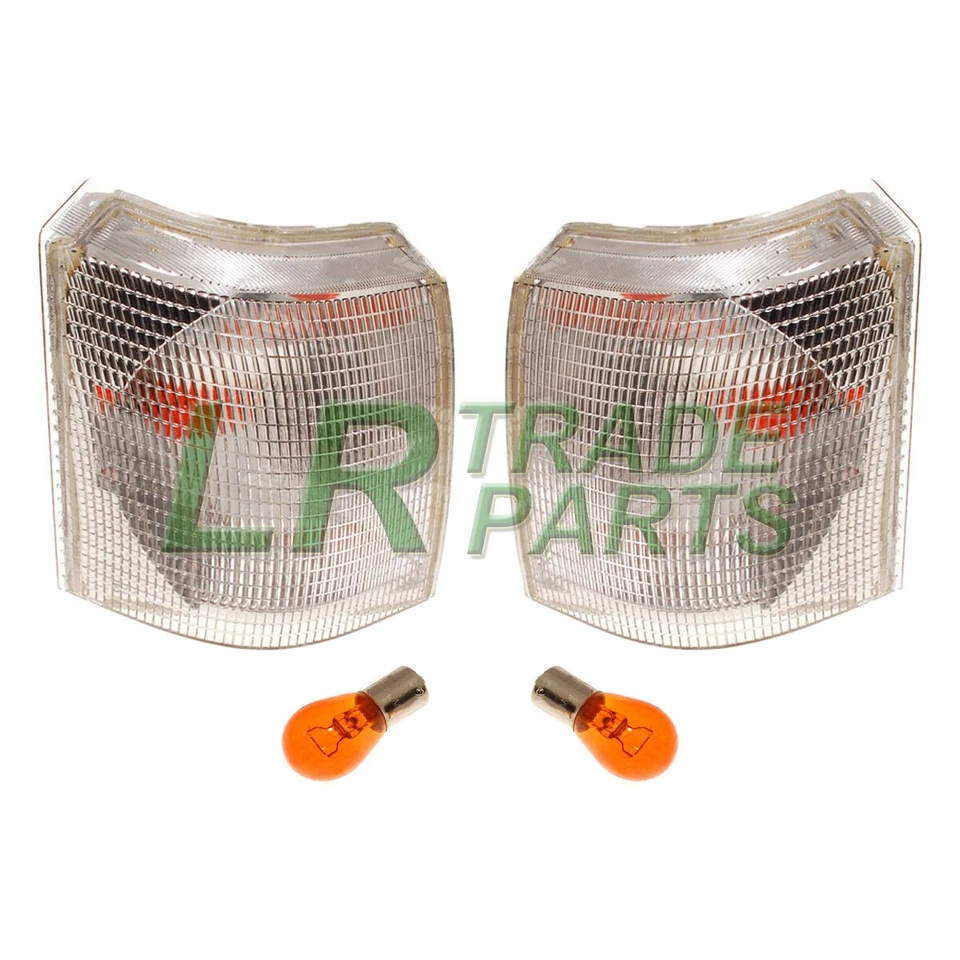 FOR RANGE ROVER NEW FRONT CLEAR INDICATOR LIGHTS LAMPS PAIR (X2) LAMP SET +BULBS - Image 1 of 1