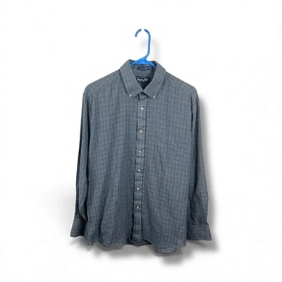 Botany 500 Long Sleeve Button Down Pocket Plaid Shirt Mens Size L - Image 1 of 4