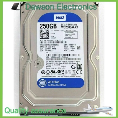 Western Digital WD2500AAKX 7200RPM 250GB SATA 3.5'' Desktop HDD Hard Drive - Image 1 of 3