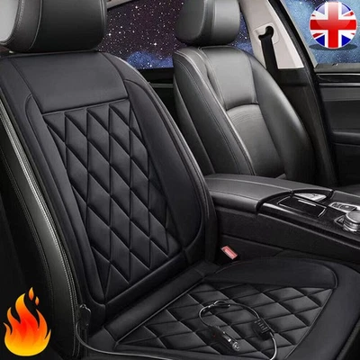 Universal Car Seat Pad Cushion Cover Heating Heater Warm Heated Cold Winter 12V - Image 1 of 4