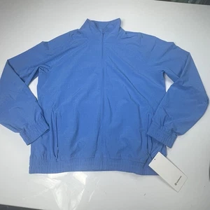 Chaqueta deportiva perforada Lululemon Adapted State talla 10 azul claro nueva con etiquetas - Imagen 1 de 16